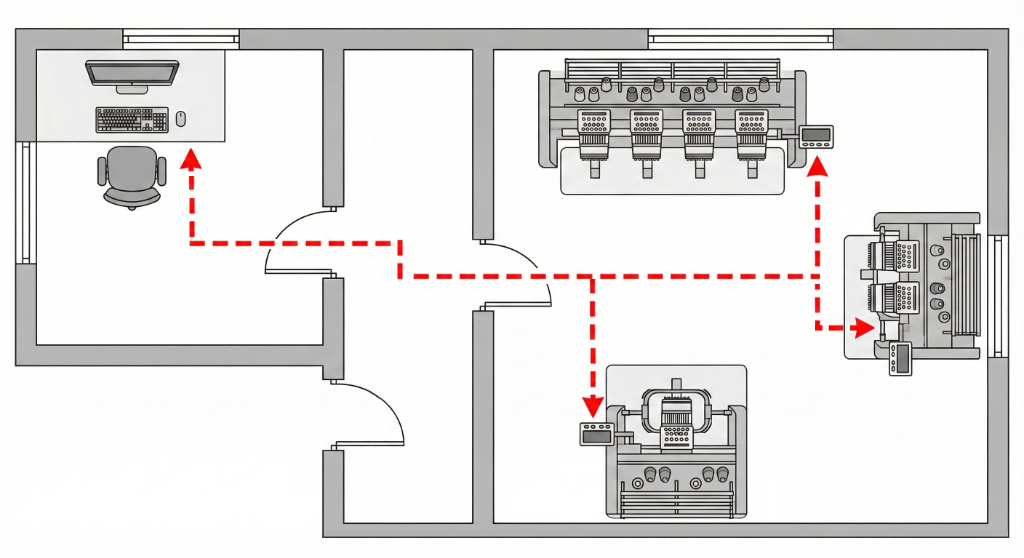 Tloris garažne delavnice